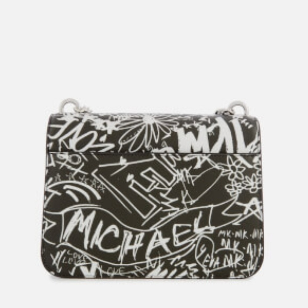 LIMITED EDITION MK Mott Graffiti Leather Crossbody - Picture 2 of 8